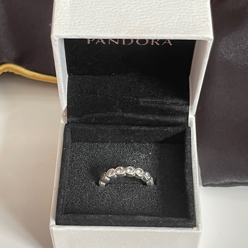 Silver pandora ring